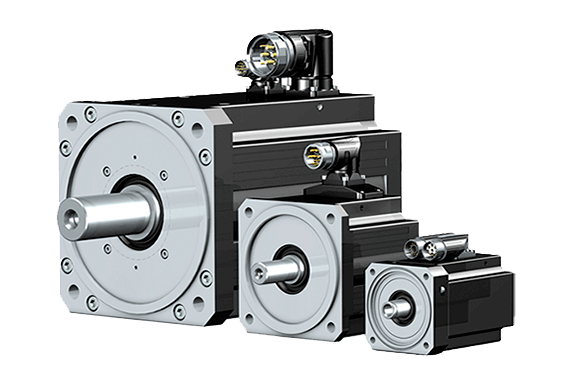 Three servo motors